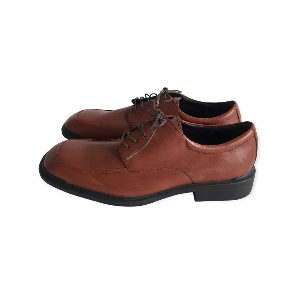 🆕Rockport Men’s Brown Leather Oxford Dress Shoes